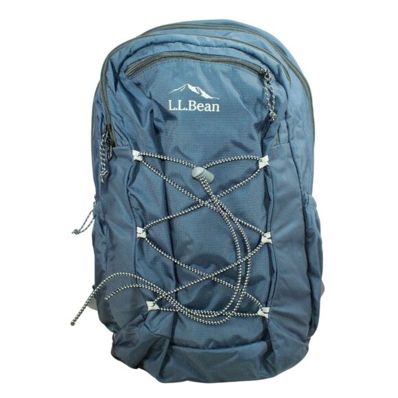 LL Bean Big Kids Classic Navy Comfort Carry Laptop Pack 30L School